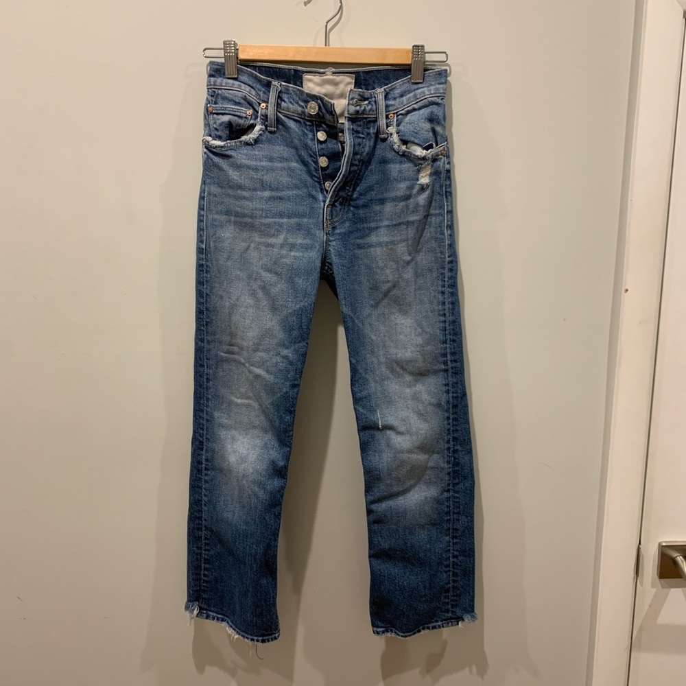 High-waisted jeans, size 24